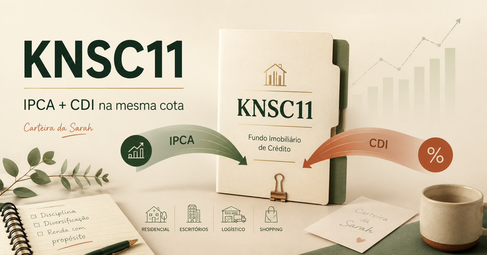 KNSC11: por que coloquei IPCA e CDI na mesma cota da Sarah